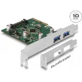 DeLOCK PCI Express x4 Card to 2 x external USB 3.2 Gen 2 Type-A female