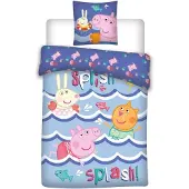 Aymax Peppa Pig kinderdekbedovertrek splash - polykatoen