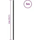 vidaXL Worteldoek 4x5 m polypropeen zwart
