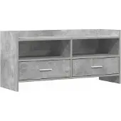vidaXL TV Kast 100 x 33 x 47 cm Betongrijs Bewerkt hout