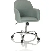 Hjh OFFICE Bureaustoel / Draaistoel stoel / Schelp stoel SOLAO 300 Stof mint