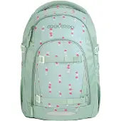 Coocazoo Rugzak 'Mate' lichtgroen / bloedrood / offwhite