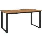 Syfax Tuintafel met U-vormige poten 160x80x75 cm massief acaciahout