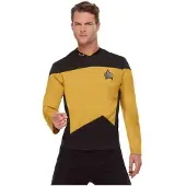 Smiffys - Star Trek - The Next Generation Operations Uniform Kostuum - XL - Geel