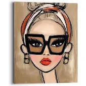 Reinders Schilderij Fashion Icon - 50 x 40 - Hout -