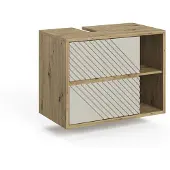 Vicco Wastafelonderkast Viola Artisanaal eiken 80 x 60 cm, Model 60726