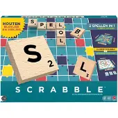 Mattel Scrabble - Met Houten Blokjes - Nederlandse Editie