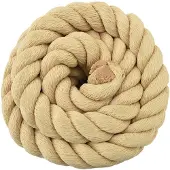 vidaXL Boottouw 6 mm 10 m Naturel
