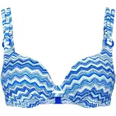 Triumph Swimwear Bikinitop ' Red Label Mix & Match Summer ' blauw / wit