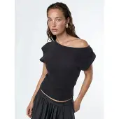 Busem Bootneck Geribbelde Blouse