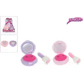 Merkloos Glamour Poederdoos Pluche 2ass 10cm Verschillende verschillende Pluche