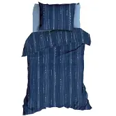 Romanette Dekbedovertrek Bondi Denimblue Katoen-140 x 200 / 220 cm | 1-Persoons
