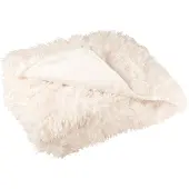 J-Line Blanket moutie polyester white