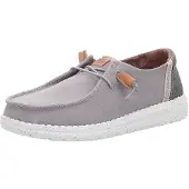 HeyDude Instappers Dames Wendy Grijs Textiel Size 42