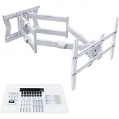 XTRARM Cratos 100 cm Double 600 TV Beugel White