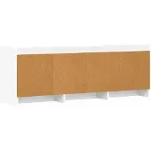 vidaXL TV Kast 130 x 33 x 47 cm Wit Bewerkt hout