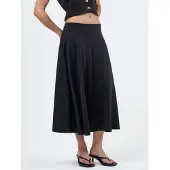 Busem Hoge Taille A-Lijn Midi Rok