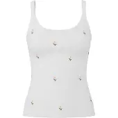 Pieces Top gemengde kleuren / wit