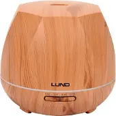 LUND 66903 Aroma Diffuser & Luchtbevochtiger - 500 ml - Aromatherapie - Met Afstandsbediening - LED Verlichting - Houtlook Licht Eiken - 12W