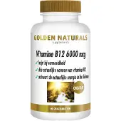 Golden naturals Vitamine B12 6000mcg Zuigtabletten