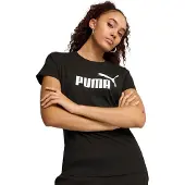 Puma Functioneel shirt 'ESS No. 1' zwart / wit