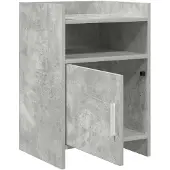 vidaXL Nachttafels Betongrijs 40 x 36 x 60 cm Bewerkt hout