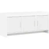 vidaXL TV Kast 102 x 33 x 47 cm Wit Bewerkt hout