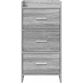 vidaXL Dressoir Grijs Sonoma 40 x 36 x 80 cm Bewerkt hout