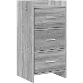 vidaXL Dressoir Grijs Sonoma 40 x 36 x 80 cm Bewerkt hout