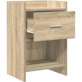 vidaXL Nachttafels Sonoma Eiken 40 x 30 x 60 cm Bewerkt hout