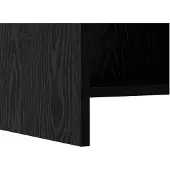 vidaXL Dressoir Zwart eiken 40 x 36 x 80 cm Bewerkt hout