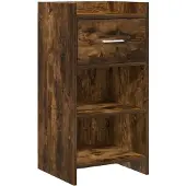 vidaXL Dressoir Gerookt eiken 40 x 36 x 80 cm Bewerkt hout