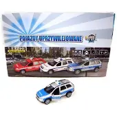 HKG Volvo Politieauto Speelgoed 14cm -