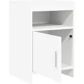 vidaXL Nachttafels Wit 40 x 36 x 60 cm Bewerkt hout