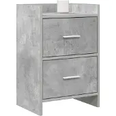 vidaXL Nachttafels Betongrijs 40 x 30 x 60 cm Bewerkt hout