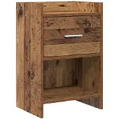 vidaXL Nachttafels Oud hout 40 x 30 x 60 cm Bewerkt hout
