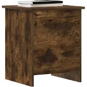 vidaXL Opbergkist Gerookt eiken 40 x 40 x 50 cm Bewerkt hout