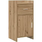 vidaXL Dressoir Artisanaal eiken 40 x 36 x 80 cm Bewerkt hout