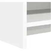 vidaXL TV Kast 100 x 33 x 47 cm Wit Bewerkt hout