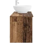 vidaXL Badkamermeubel Set 2 st Oud hout Bewerkt hout