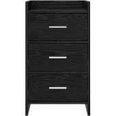 vidaXL Nachttafels Zwart eiken 40 x 36 x 70 cm Bewerkt hout