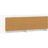 vidaXL TV Kast 135 x 33 x 47 cm Wit Bewerkt hout
