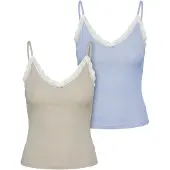 Urban Classics Top beige / blauw