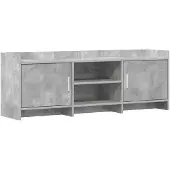 vidaXL TV Kast 130 x 33 x 47 cm Betongrijs Bewerkt hout