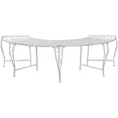 vidaXL Boom Bank 4-Aantal zitplaatsen 160 x 80 x 44 cm Staal