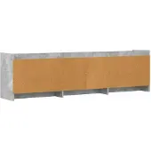 vidaXL TV Kast 168 x 33 x 47 cm Betongrijs Bewerkt hout