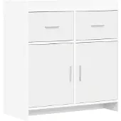 vidaXL Dressoir, wit, 75 x 36 x 80 cm, van houtvezel