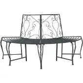 vidaXL Boom Bank 4-Aantal zitplaatsen 160 x 80 x 89 cm Staal