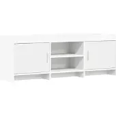 vidaXL TV Kast 130 x 33 x 47 cm Wit Bewerkt hout