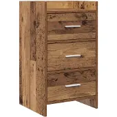 vidaXL Nachttafels Oud hout 40 x 36 x 70 cm Bewerkt hout